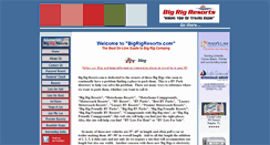 Desktop Screenshot of bigrigresorts.com